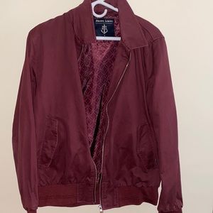 Nice Burgundy Zip-Up Jacket